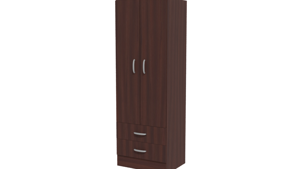 Elegant Wooden Storage Cabinet Model - Professional 3D Model Render 12