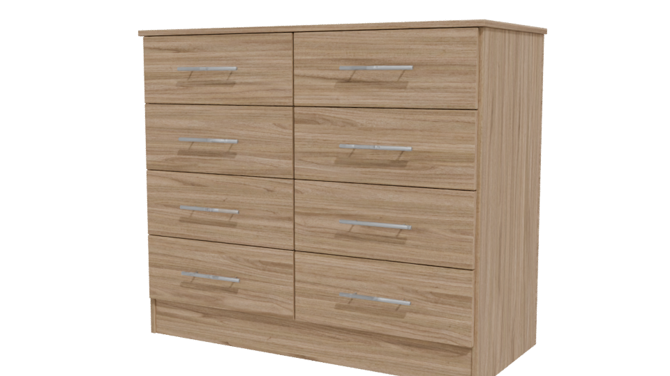 Stylish Wooden Dresser 3D Model - Professional 3D Model Render 12