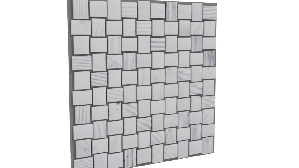Mosaic Stone Tile 3D Model - Professional 3D Model Render 10