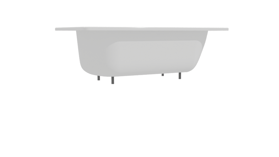Elegant Freestanding Bathtub Model - Professional 3D Model Render 10