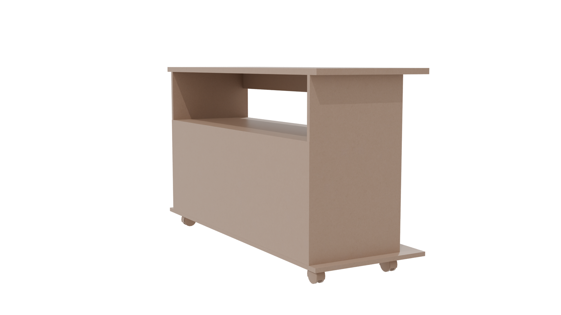 Modern Wooden Console Table 3D - Professional 3D Model Render 7