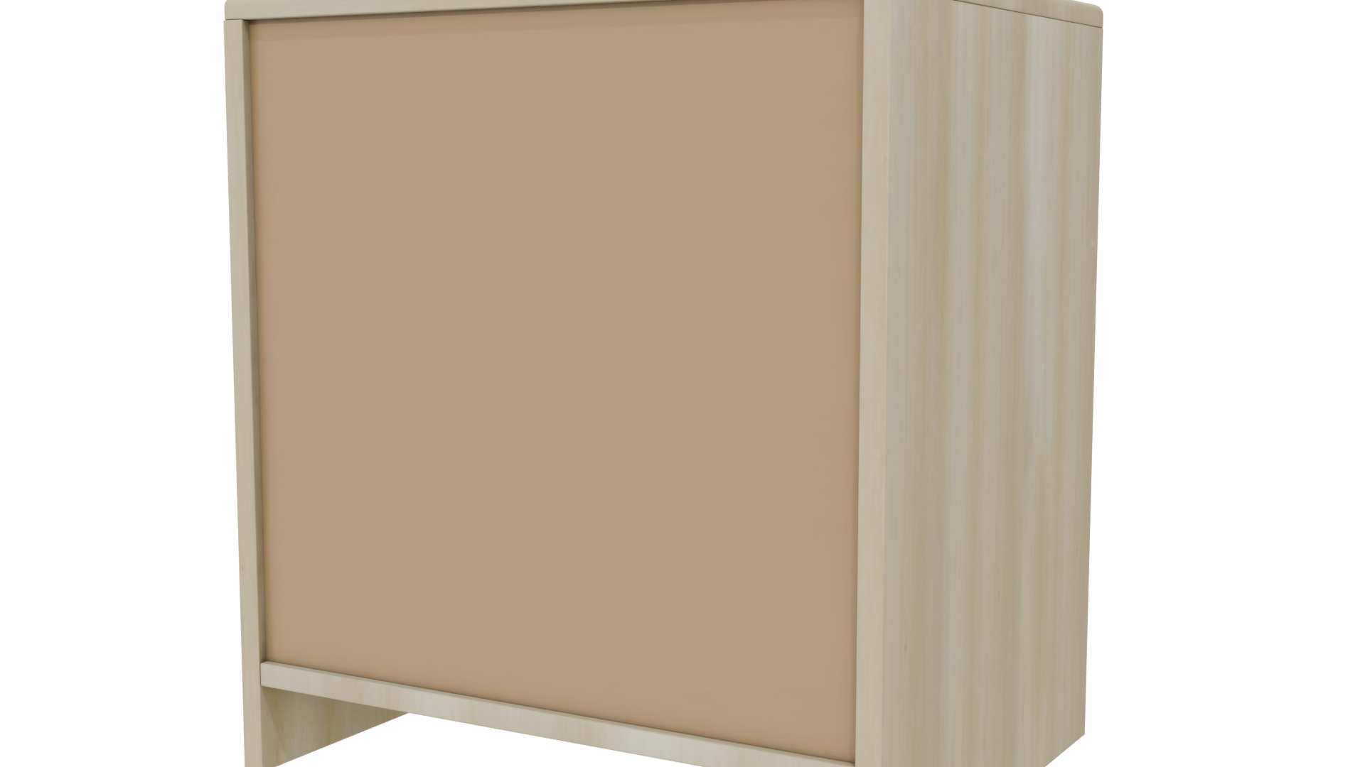 Modern Minimalist Wooden Nightstand 3D Model - Professional 3D Model Render 6