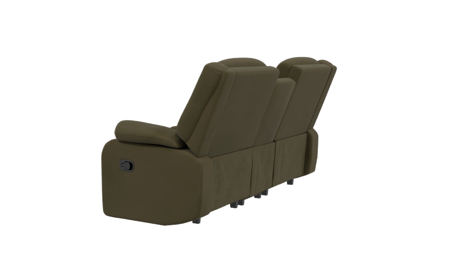 Stylish Reclining Sofa 3D Model - Professional 3D Model Render 3