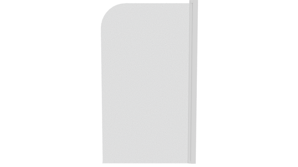 Mampara Baño Mendoza 130x75 3D - Professional 3D Model Render 5