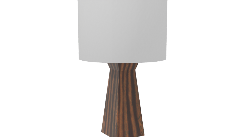 Minimalist Wooden Table Lamp 3D - Professional 3D Model Render 7