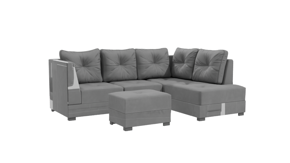 Luxurious Sectional Sofa 3D Model - Professional 3D Model Render 10