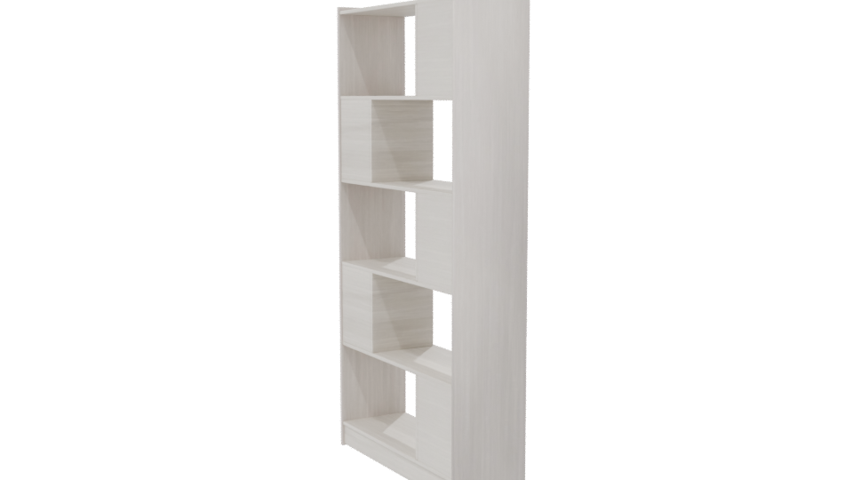 Stylish Modern Bookshelf 3D - Professional 3D Model Render 7
