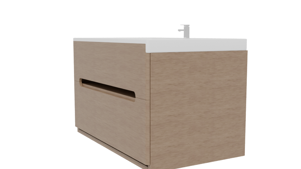 Elegant Wooden Bathtub Model - Professional 3D Model Render 13