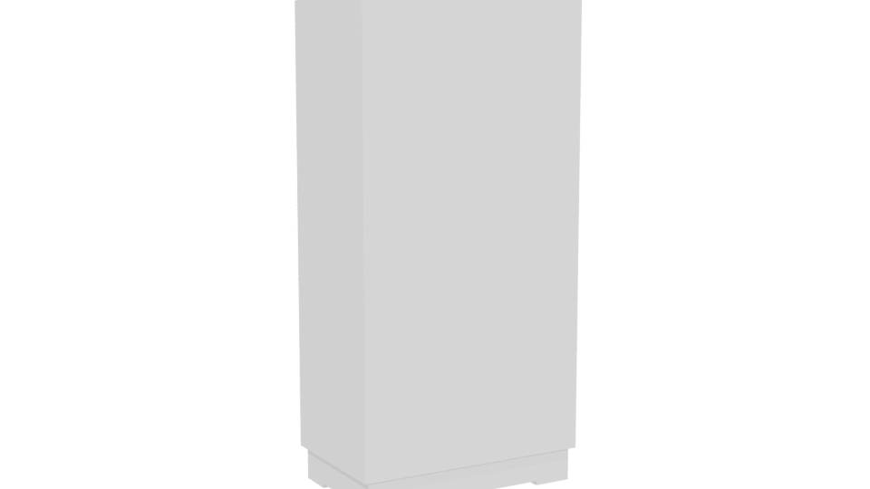 Minimalist Tall Storage Cabinet 3D - Professional 3D Model Render 4