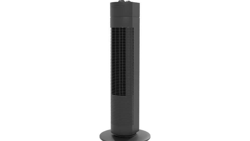 Sleek Modern Tower Fan 3D - Professional 3D Model Render 12