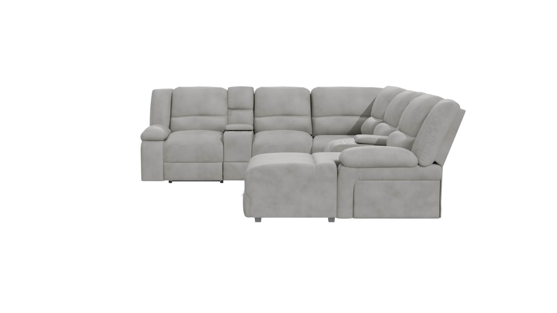 Contemporary L-Shaped Sofa Model - Professional 3D Model Render 11
