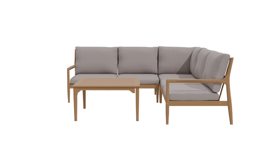 Modern Outdoor Sofa Set 3D - Professional 3D Model Render 11