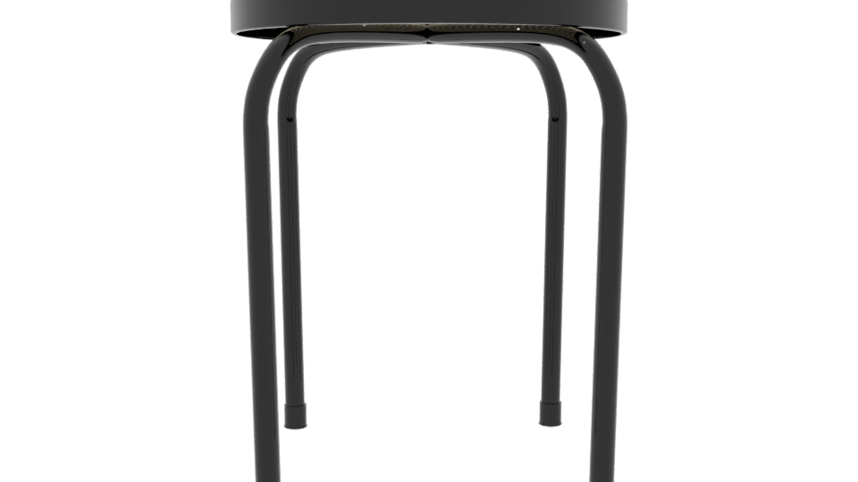 Industrial Metal Stool 3D Model - Professional 3D Model Render 8