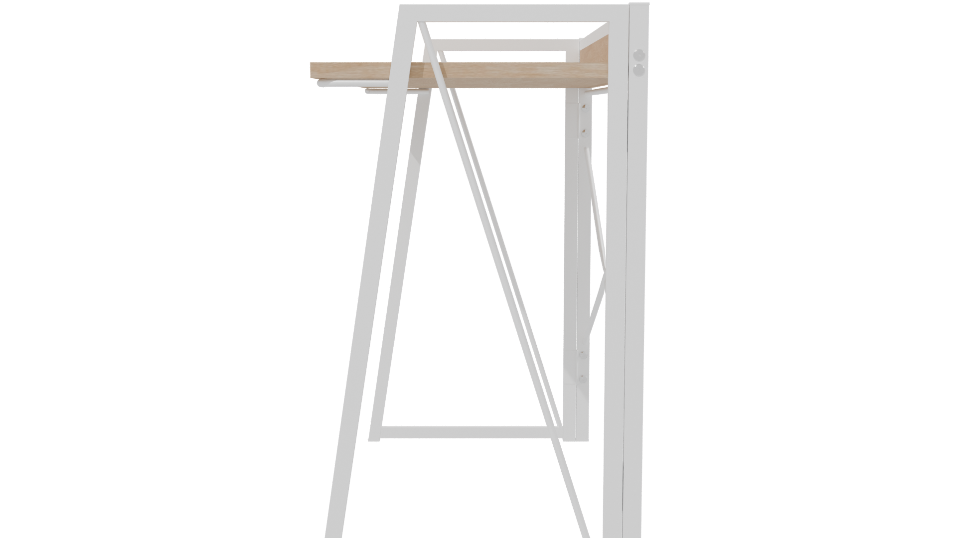 Minimalist Office Desk 3D Model - Professional 3D Model Render 2