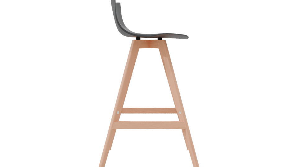Stylish Bar Stool 3D Model - Professional 3D Model Render 8
