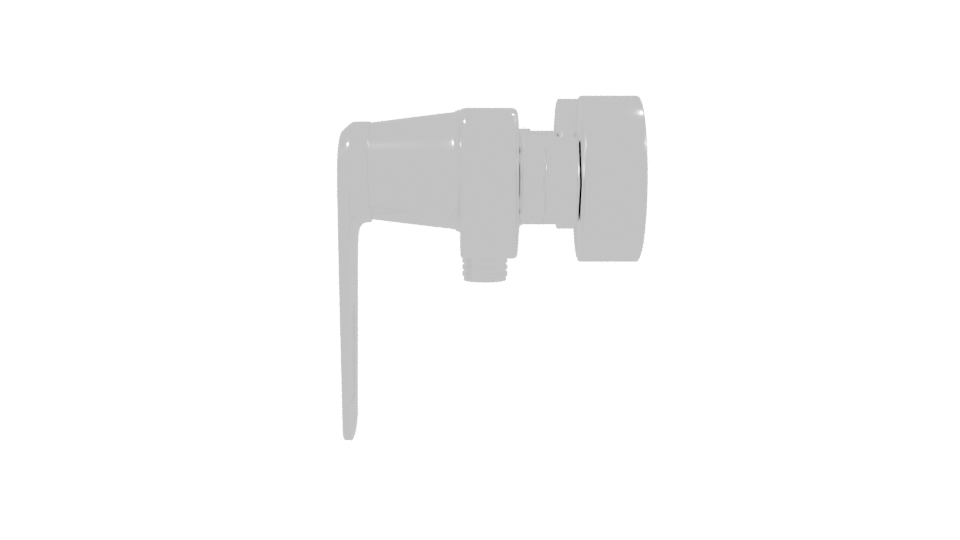 Sleek Modern Faucet 3D Model - Professional 3D Model Render 2