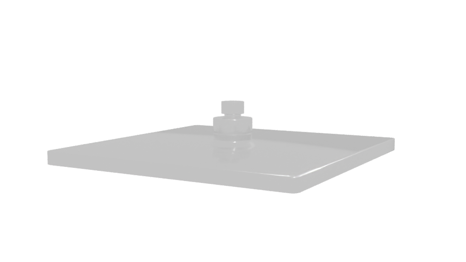 Square Shower Plate 200mm 3D - Professional 3D Model Render 12