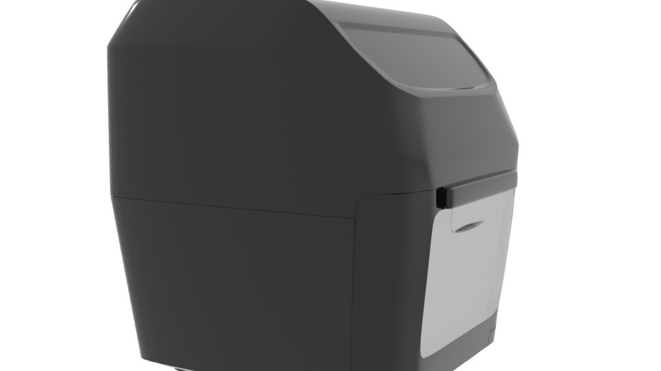 Modern Digital Air Fryer 3D Model - Professional 3D Model Render 9