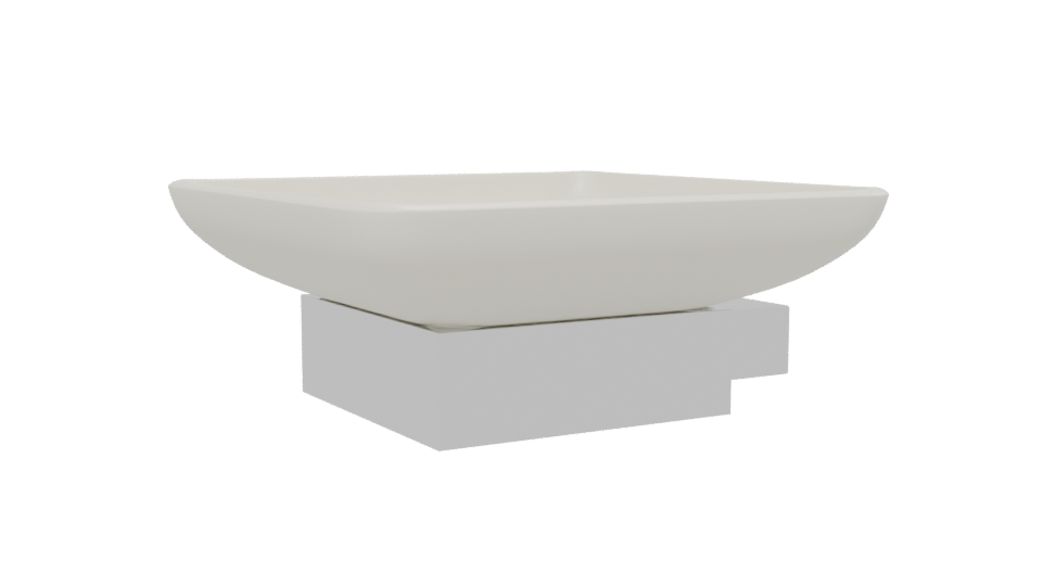 Minimalist Ceramic Sink Model - Professional 3D Model Render 13