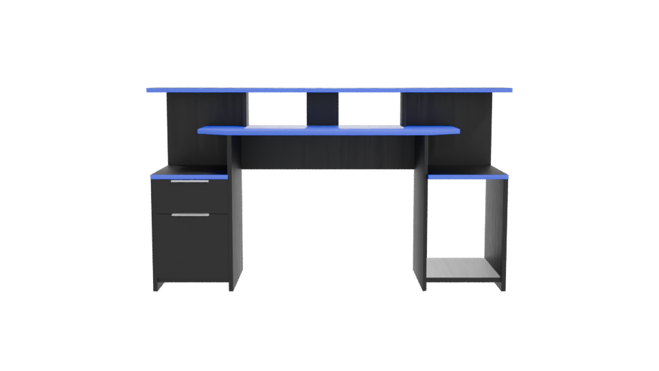 Sleek Modern Office Desk 3D - Professional 3D Model Render 11