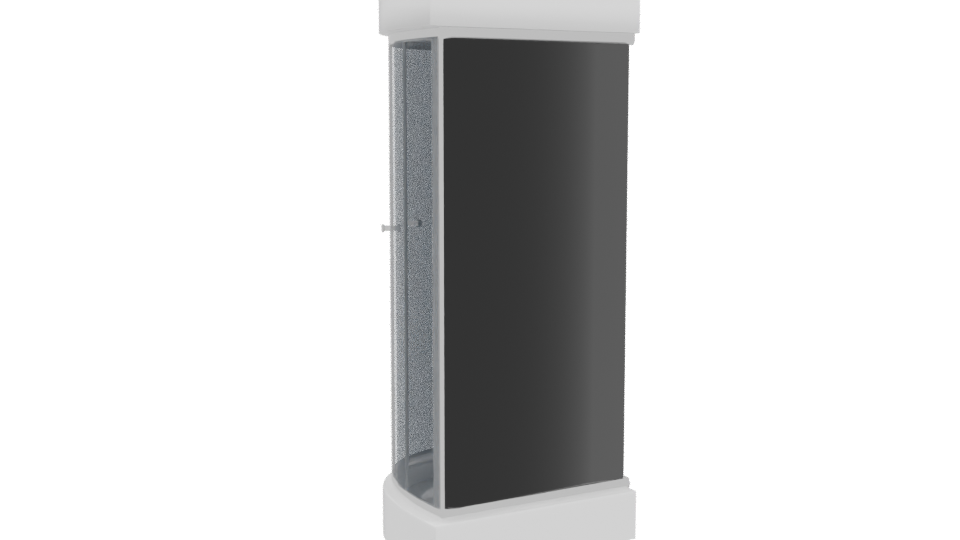 Stylish Shower Cubicle 3D Model - Professional 3D Model Render 4