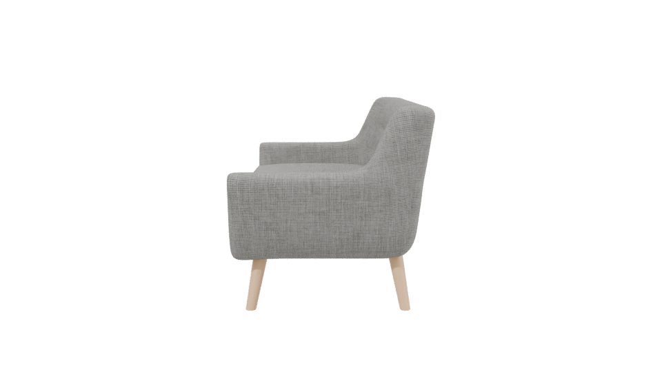 Modern Two-Seat Sofa 3D - Professional 3D Model Render 2