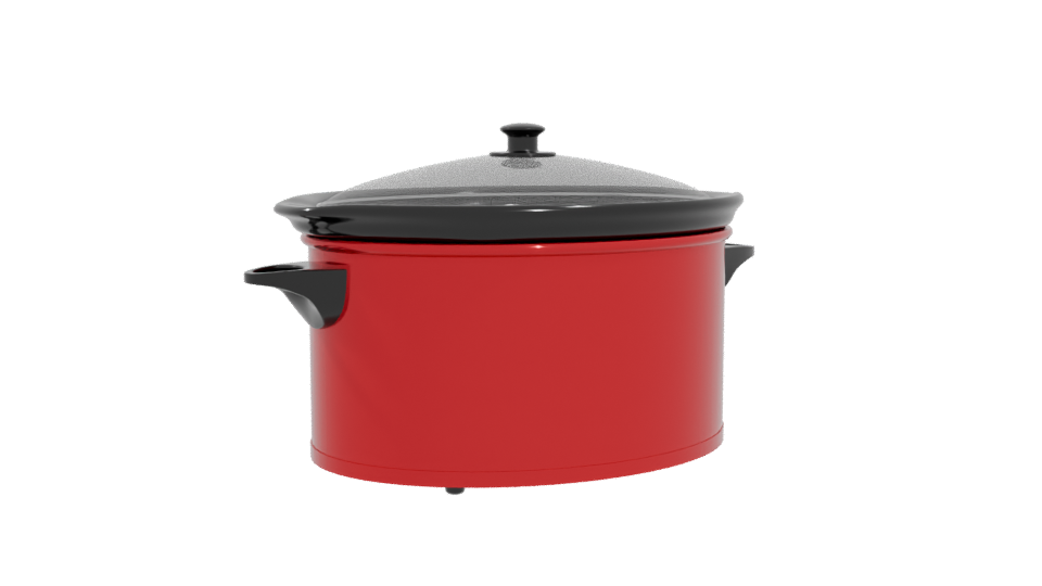 Slow Cooker Kitchen Appliance 3D - Professional 3D Model Render 4