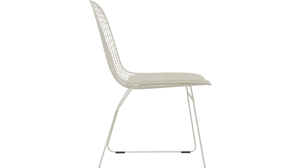 Stylish Wireframe Dining Chair 3D - Professional 3D Model Render 8