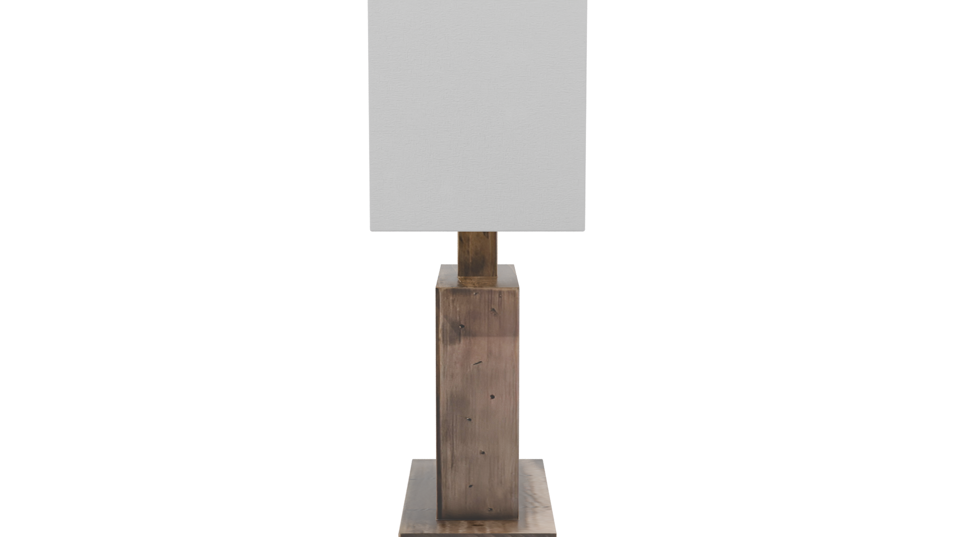 Stylish Wood Table Lamp - Professional 3D Model Render 2