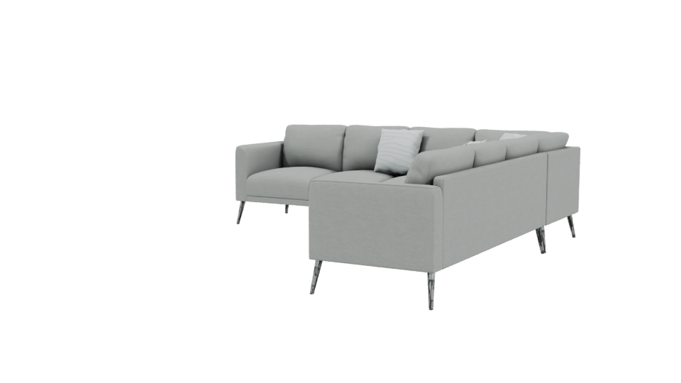 Contemporary Sectional Sofa Model - Professional 3D Model Render 3