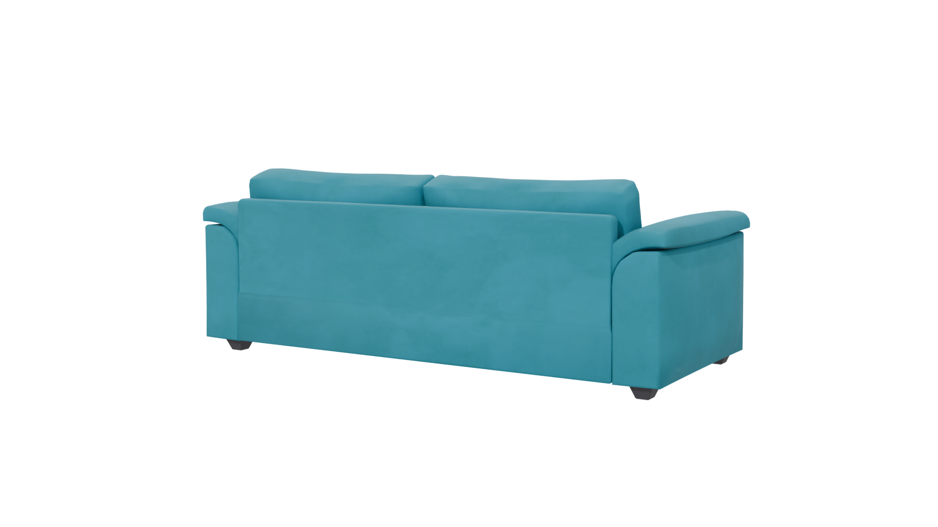 Stylish Modern Teal Sofa 3D Model - Professional 3D Model Render 6