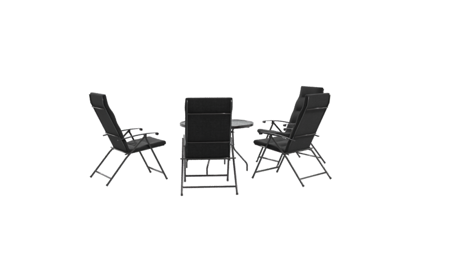 Stylish Outdoor Dining Set 3D - Professional 3D Model Render 10