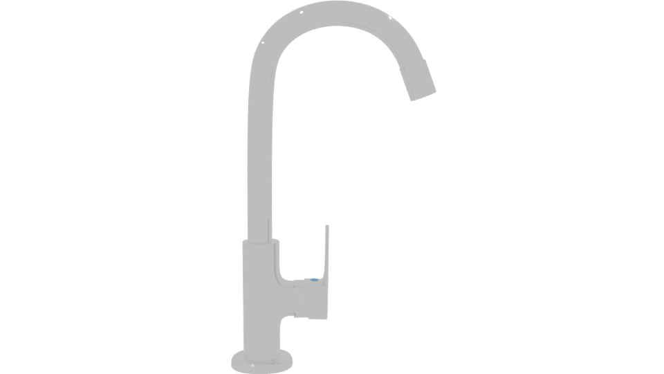 Stylish Kitchen Faucet 3D Model - Professional 3D Model Render 8