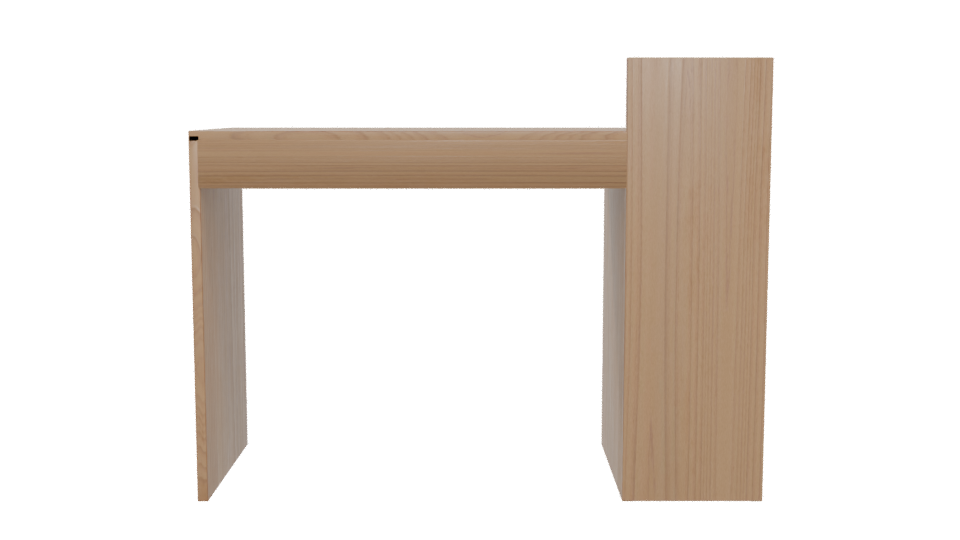 Modern Desk with Shelves 3D - Professional 3D Model Render 5