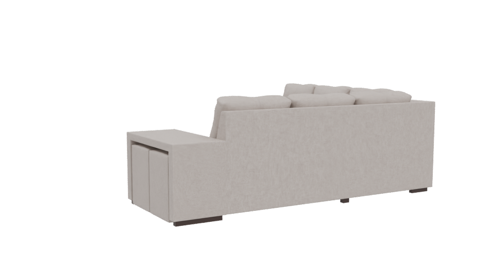 Contemporary Michelle Sectional Sofa 3D - Professional 3D Model Render 4