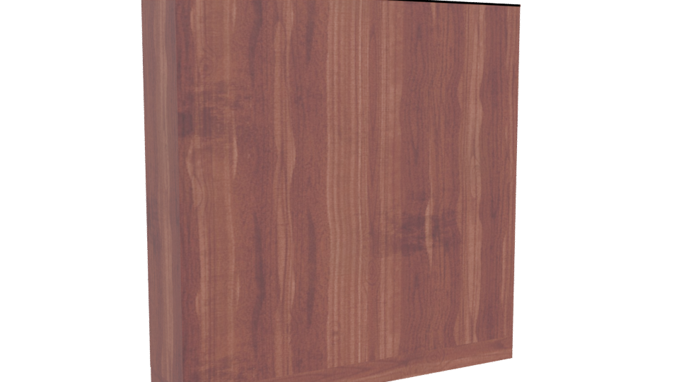 Stylish Wooden Storage Cabinet 3D Model - Professional 3D Model Render 4