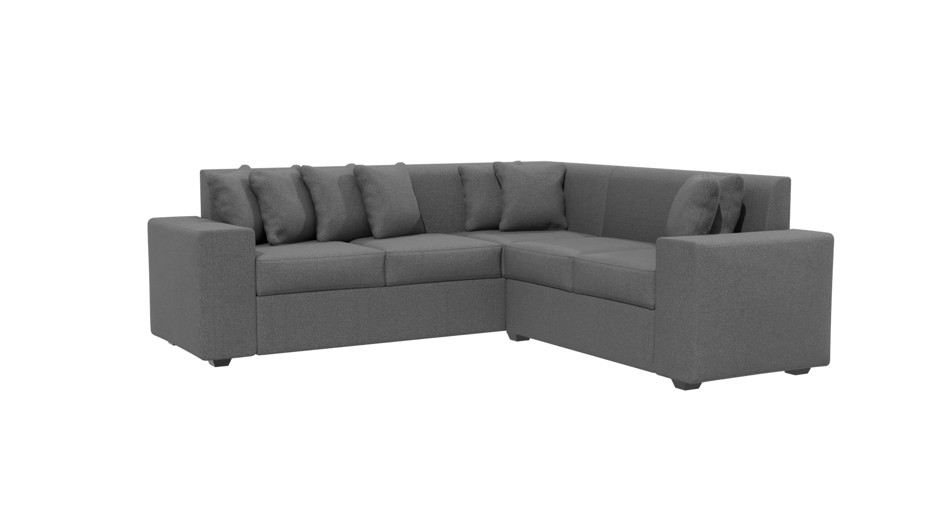 Stylish Fabric Sectional Sofa 3D Model - Professional 3D Model Render 13