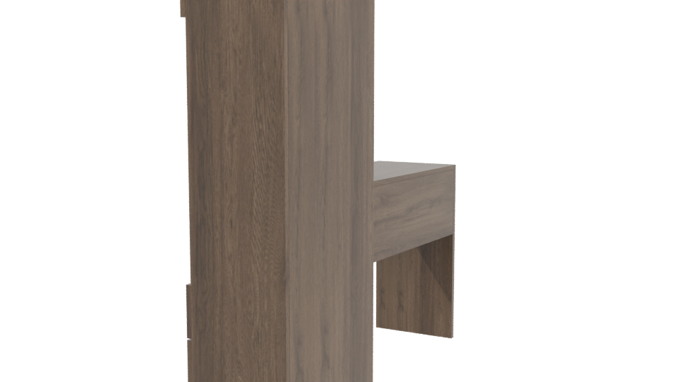 Stylish Home Office Workstation 3D - Professional 3D Model Render 3