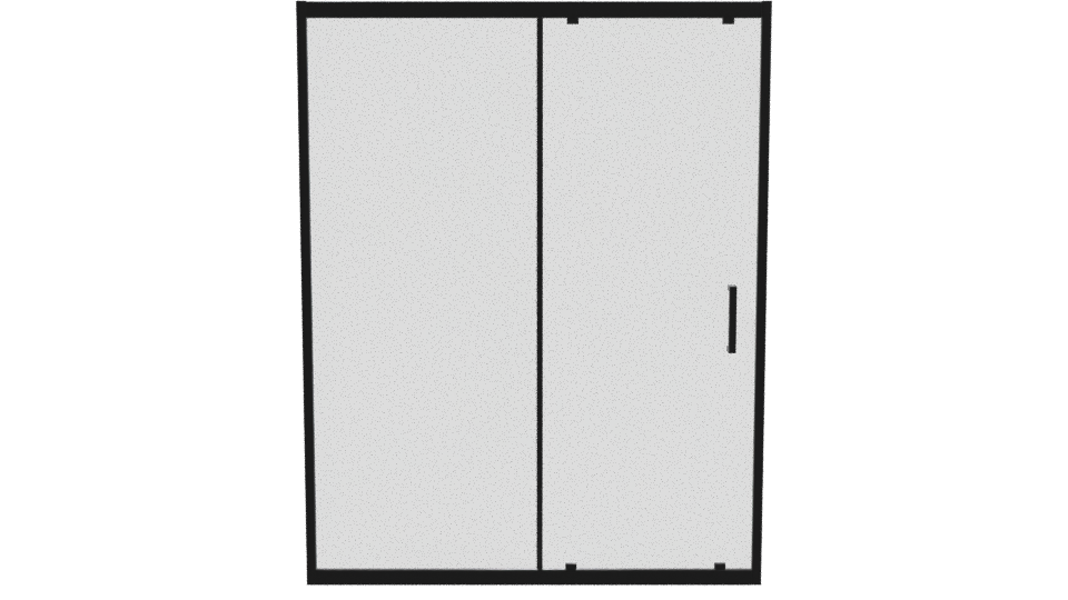 Sleek Modern Glass Door 3D - Professional 3D Model Render 11