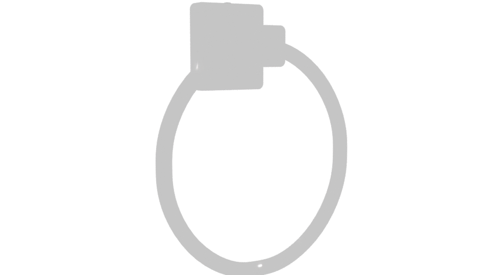 Stylish Bathroom Towel Ring 3D - Professional 3D Model Render 10