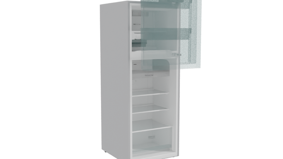 Sleek Stainless Steel Refrigerator 3D Model - Professional 3D Model Render 10