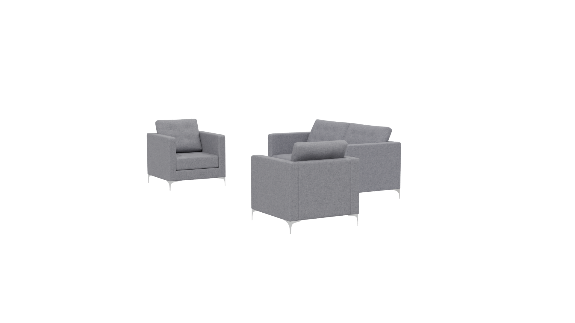 Stylish Modern Sofa Set 3D - Professional 3D Model Render 13