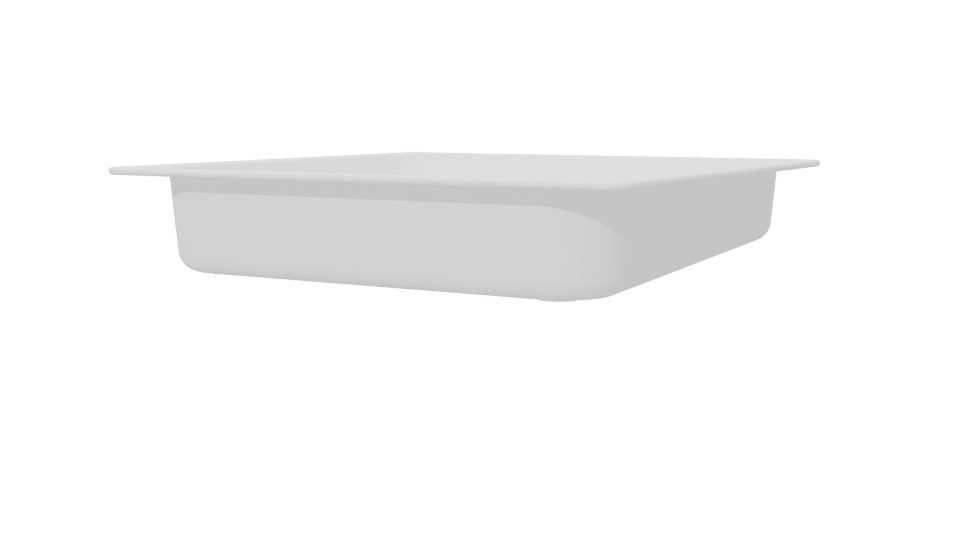 Stylish Rectangular Tray 3D Model - Professional 3D Model Render 6