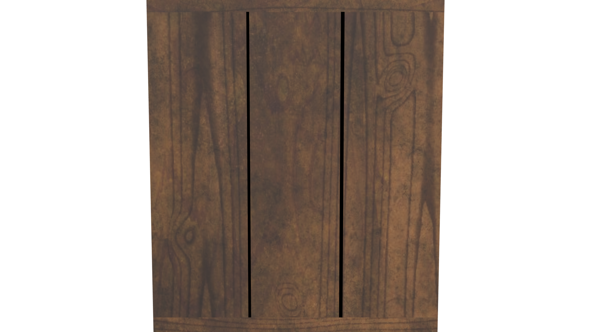 Stylish Wooden Storage Cabinet 3D - Professional 3D Model Render 5