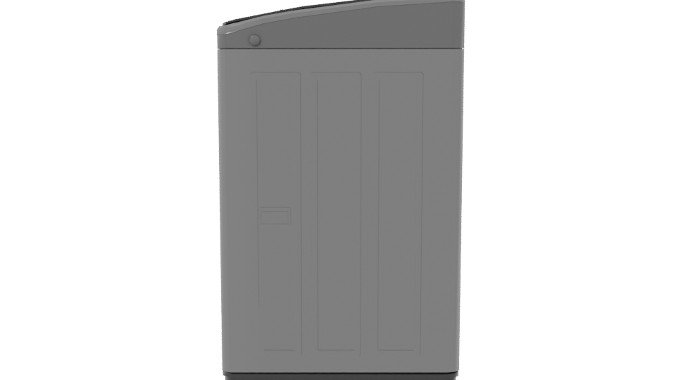 Sleek Modern Top-Load Washing Machine 3D Model - Professional 3D Model Render 2