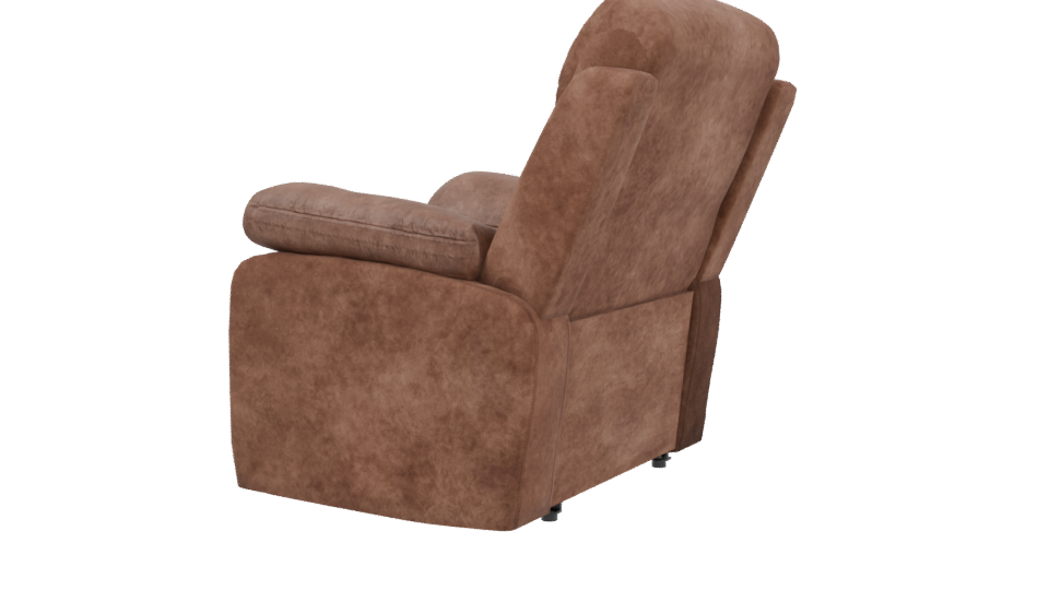 Stylish Modern Recliner Armchair 3D Model - Professional 3D Model Render 3