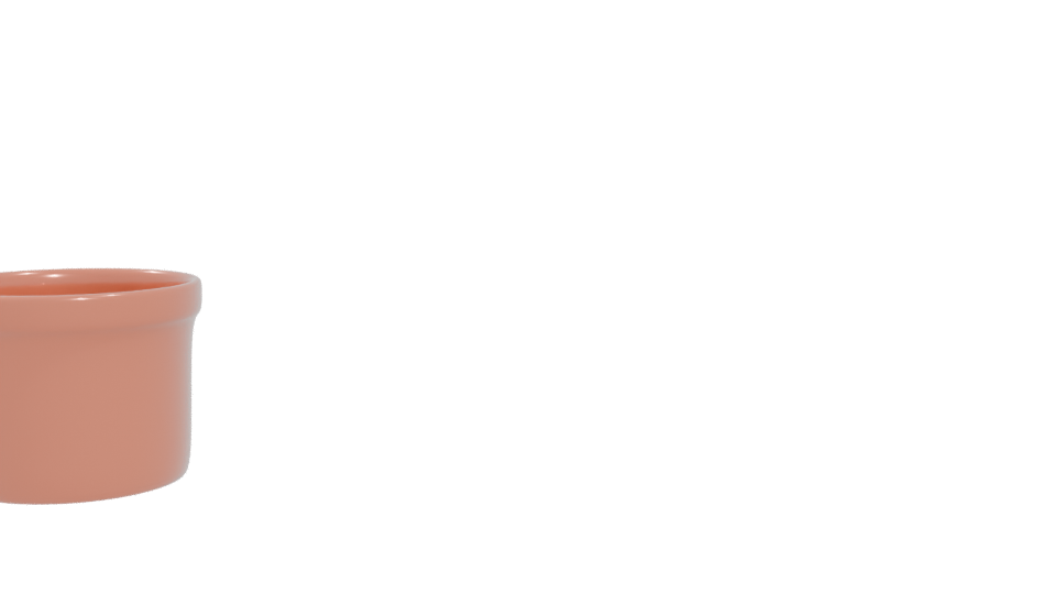 Stylish Ceramic Flower Pot 3D - Professional 3D Model Render 4