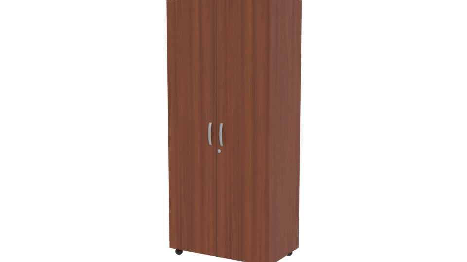 Stylish Wooden Storage Cabinet 3D - Professional 3D Model Render 12