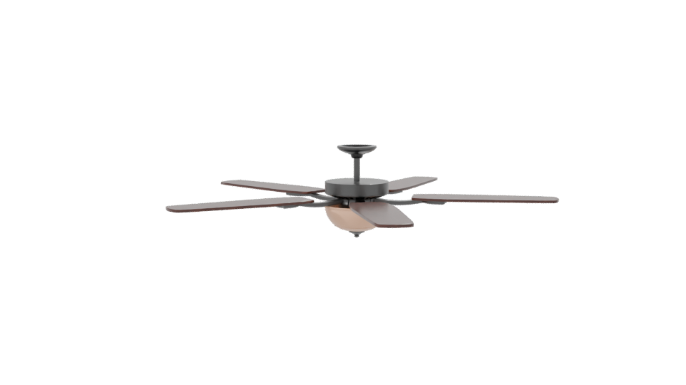 Elegant Ceiling Fan 3D Model - Professional 3D Model Render 7