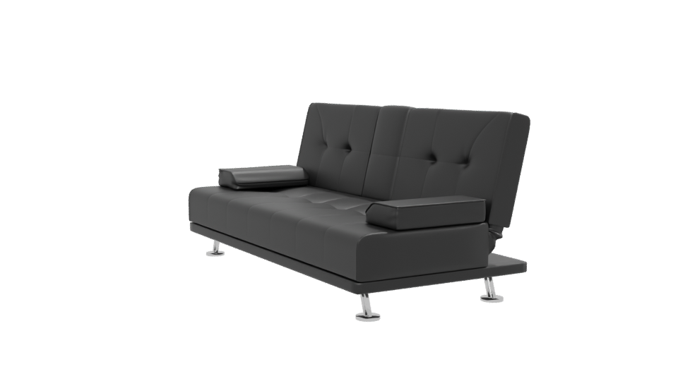 Stylish Black Sofa 3D Model - Professional 3D Model Render 13
